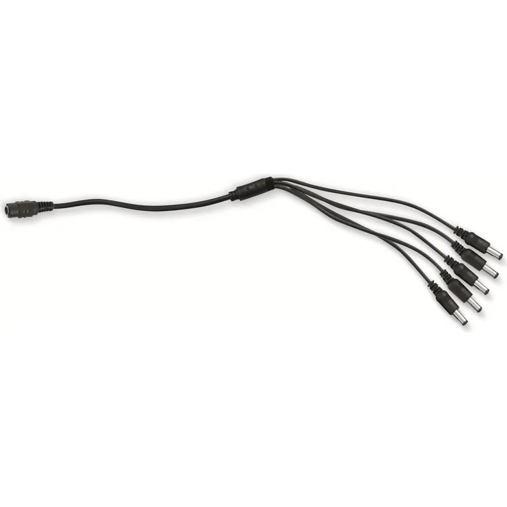 Stromversorgungs-Verteilerkabel, 5-fach, 12 V-, 0,35 m