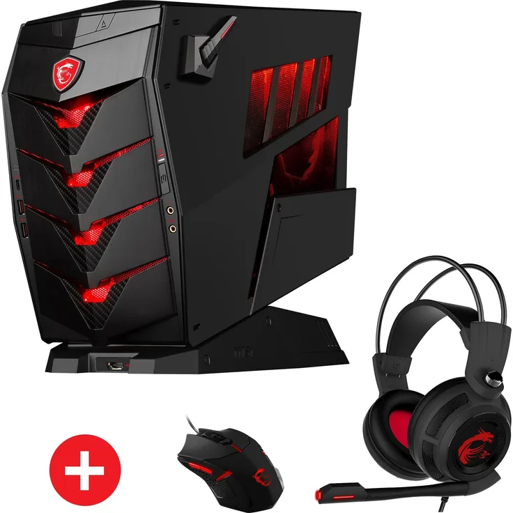 MSI Aegis X3 VR7RD-006DE Gaming-PC inkl. MSI Gaming Pack (Intel Core i7-7700K, nVidia GeForce GTX1070 8GB, 2 x 8GB DDR4, 256GB SSD + 2TB HDD, Windows 10 Home) schwarz