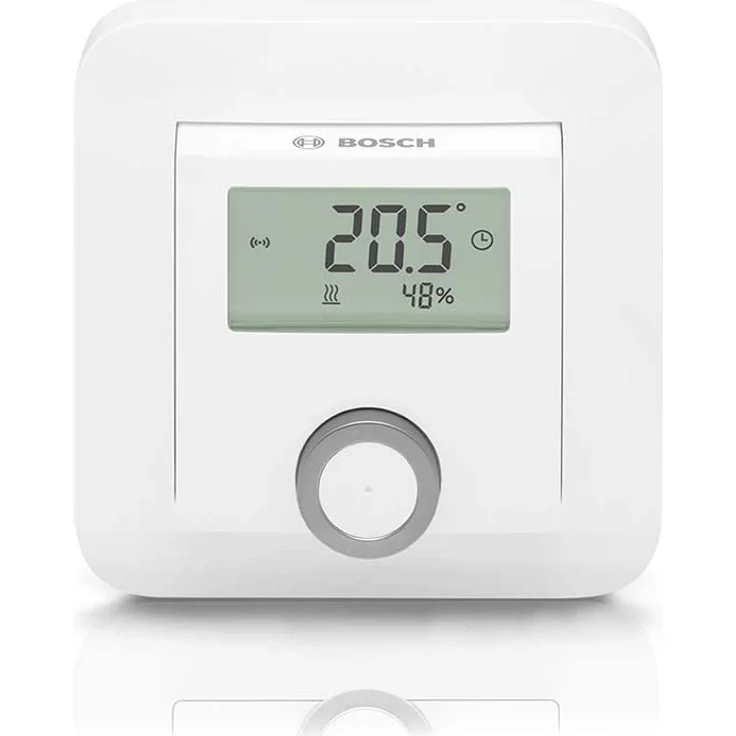 Bosch Smart Home Raumthermostat für Heizkörperthermostate, inklusive Feuchtigkeitsanzeige, kompatibel mit Google Assistant und Alexa, weiß (8750001259) – Bild 2