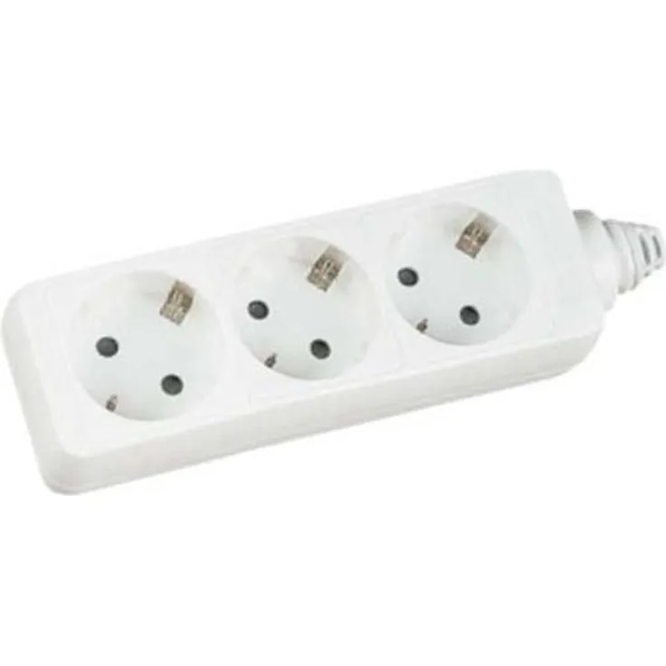 InLine 16405W Strom-Verlängerung Schutzkontakt Stecker - Buchse, weiß, 5m