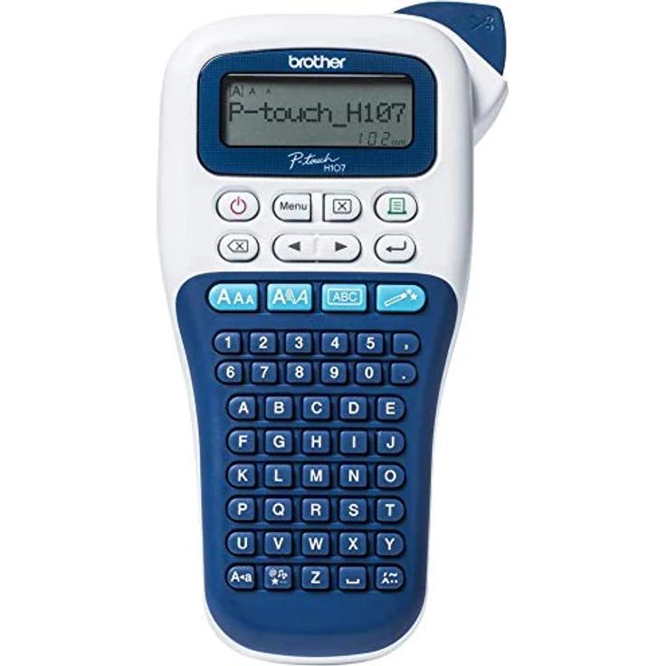 Brother PT-H107B tragbares Etikettiergerät für Zuhause und Büro P-Touch 107B Blu e Bianco – Bild 1