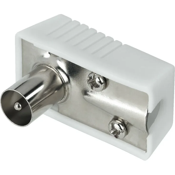 Koaxial-Winkelstecker schraubbar