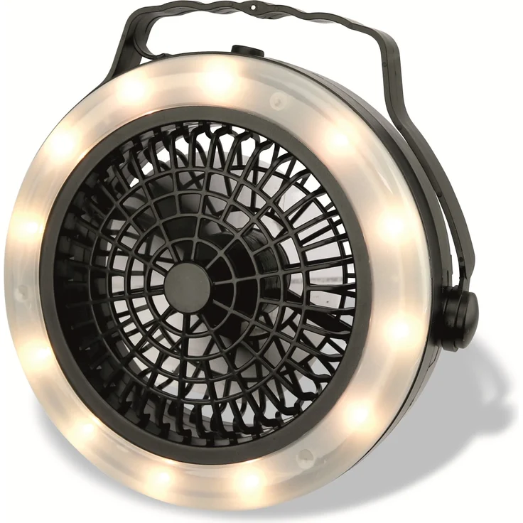 LED-Campingleuchte mit Ventilator GRUNDIG, 12 LEDs – Bild 1