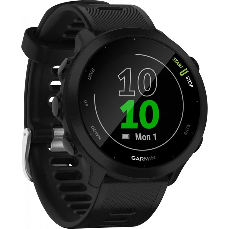 Garmin Forerunner 55 Smartwatch GPS, Unisex, 42mm, Silikonarmband, Schwarz – Bild 4