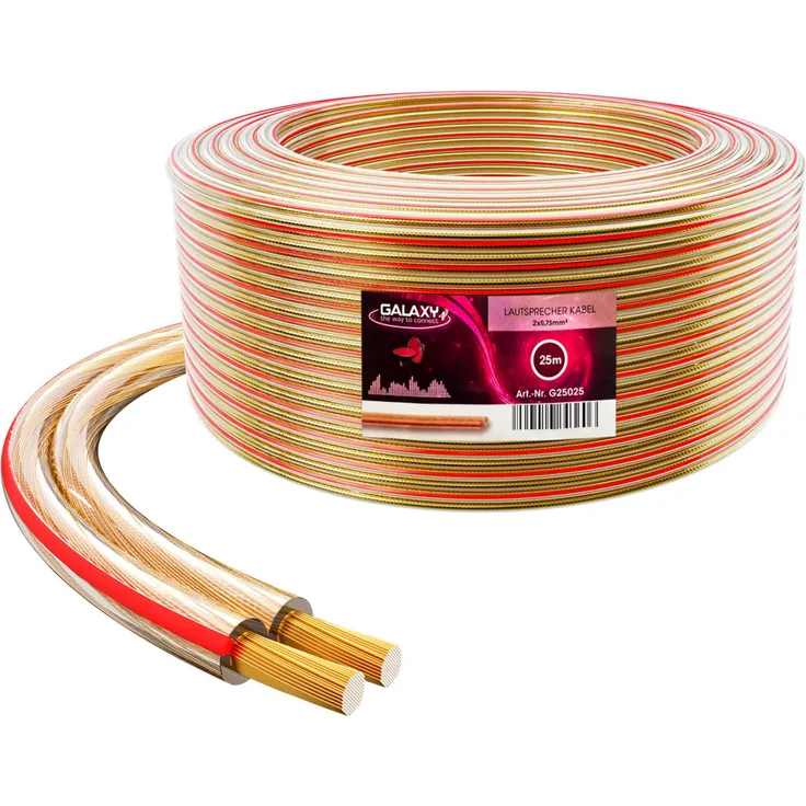 Lautsprecherkabel 25m 2 x 0,75mm²