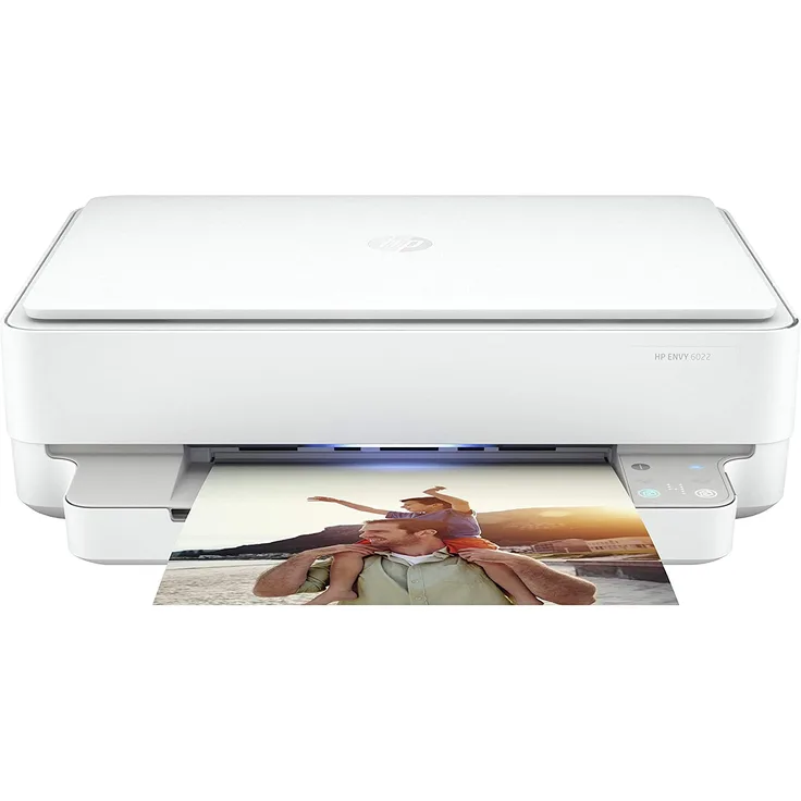 HP Envy 6022 (3-in-1) Multifunktionsdrucker - (Thermal Inkjet) Farbe, Druckgeschwindigkeit: 10 s/w, 7 Farbe, Auflösung: 1200 x 1200, USB, WLAN, AirPrint, Mobile Print, Instant Ink (5SE17B)