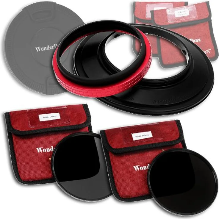 WonderPana 145 Neutral Density Kit - 145mm Filter Holder, Lens Cap, ND16 and ND32 Filters for the Sigma 12-24mm f-4.5-5.6 EX DG ASP HSM II Wide-Angle Zoom Lens (Full Frame 35mm)