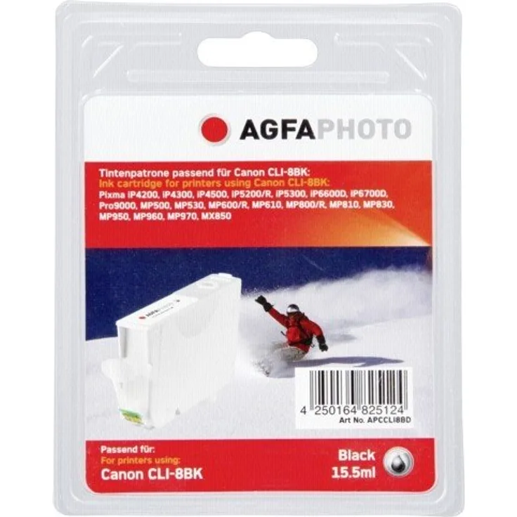 AgfaPhoto APCCLI8BD nachgefüllt Tintenpatronen 1er Pack