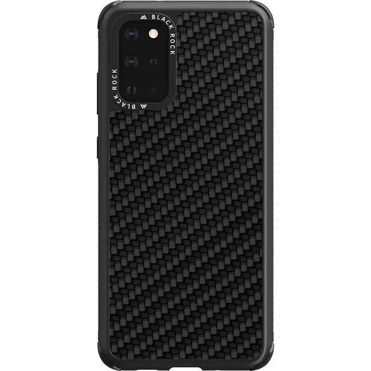 Hama 192002 Cover Robust Real Carbon, geeignet für Samsung Galaxy S20+, schwarz