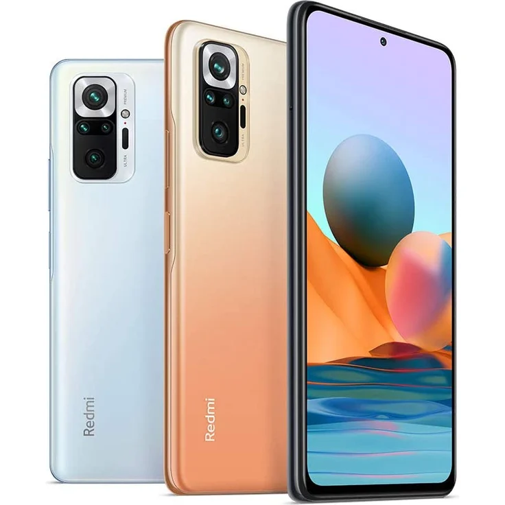 Xiaomi Redmi Note 10 Pro Smartphone 16,94cm (6,67 Zoll) AMOLED-Display, 64GB interner Speicher, 6GB RAM, Dual-SIM, Android, Glacier Blue – Bild 4
