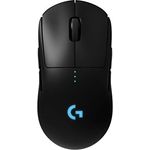 Logitech G PRO Wireless Gaming Maus, Hero 16000 DPI Sensor, USB-Anschluss, RGB-Beleuchtung, 4 - 8 Programmierbare Tasten, Benutzerdefinierte Spielprofile, Ultraleicht, PC-Mac