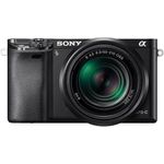 Sony Alpha 6000 Systemkamera (24 Megapixel, 7,6 cm (3'') LCD-Display, Exmor APS-C Sensor, Full-HD, High Speed Hybrid AF) inkl. SEL-P 16-50 mm und SEL 55-210 mm Objektiv, 120 x 66,9 x 45,1 mm, schwarz - Preisvergleich