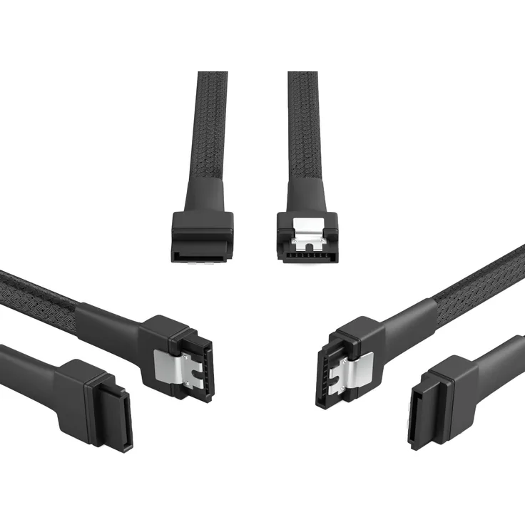 KabelDirekt - 3 x 7-Pin SATA 3 Datenkabel 6 Gbit-s 30cm