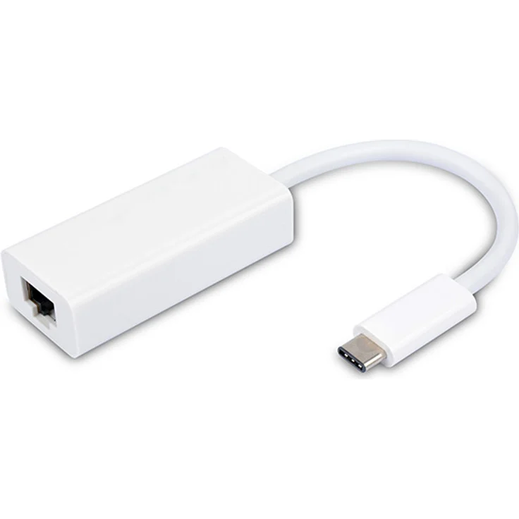 VIVANCO USB Typ C Netzwerk Adapter weiss VIVANCO 34291 Netzwerk Adapter