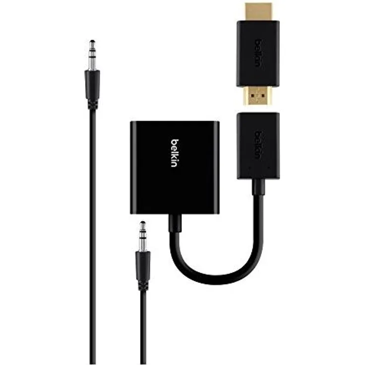 Belkin Universal HDMI--VGA-Adapter mit Audiokabel schwarz