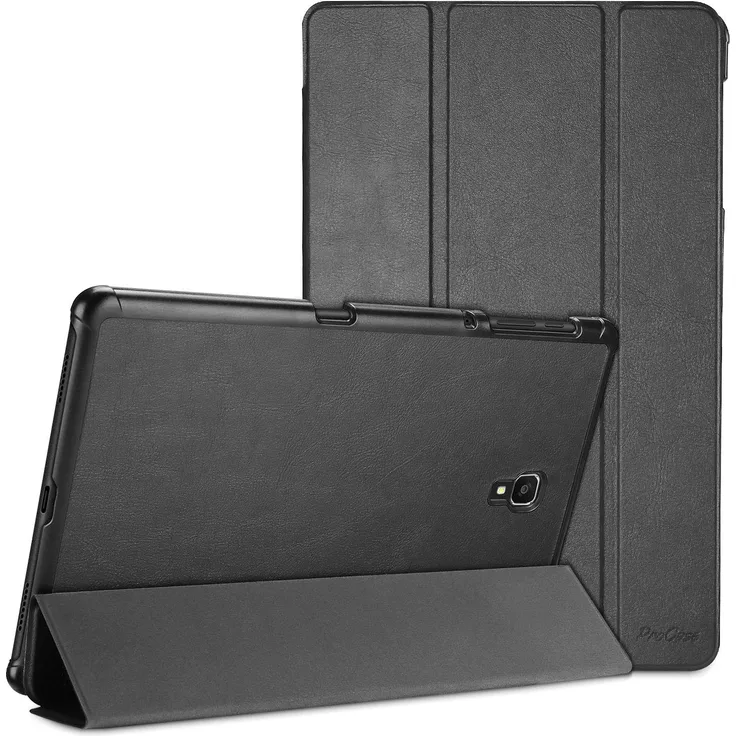 ProCase Ultra Dünn Schutzhülle für Galaxy Tab A 10.5, Slim Smart Cover Stand Folio Hülle Tasche für Galaxy Tab A 10.5-Inch Tablet SM-T590/T595 (Schwarz)