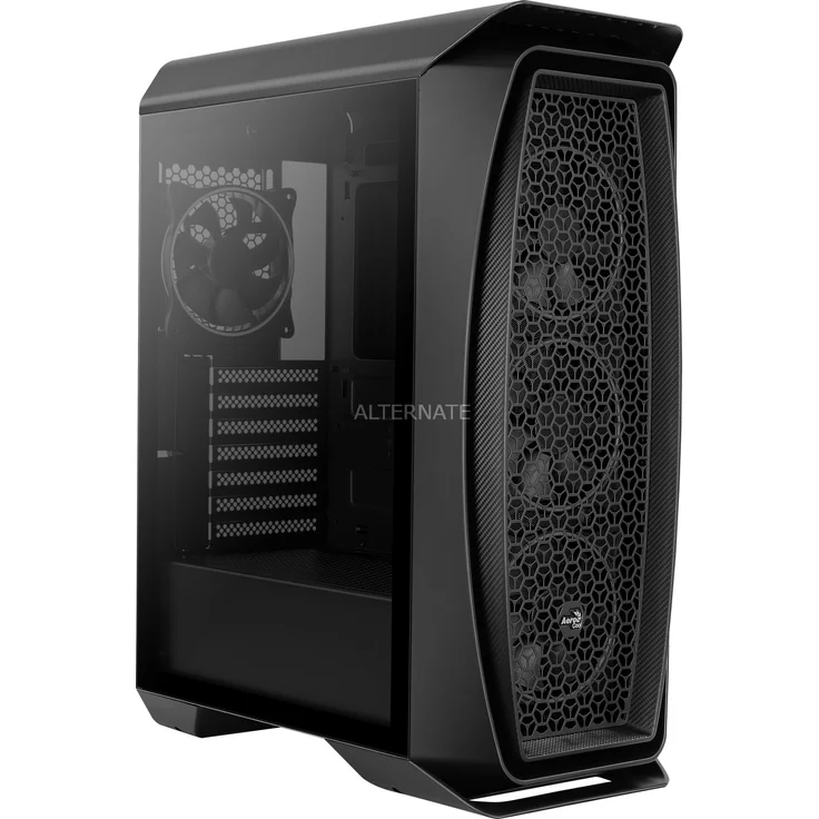 Aerocool AEROONEECLIPSE, PC ATX Box, 4 Lüfter 12cm RGB schwarz – Bild 1