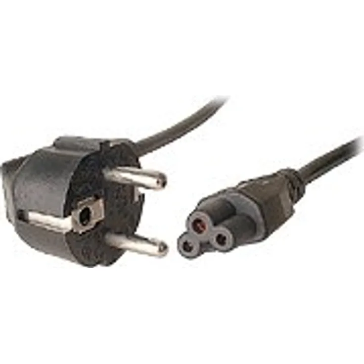 Dexlan Stromkabel, dreipolig, für PC, 1,8 m, schwarz