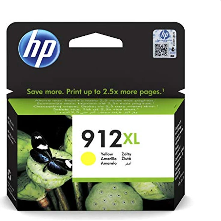 HP 912XL (3YL83AE) Original Druckerpatrone mit hoher Reichweite (für HP OfficeJet Pro 8010, HP OfficeJet Pro 8020) gelb – Bild 1