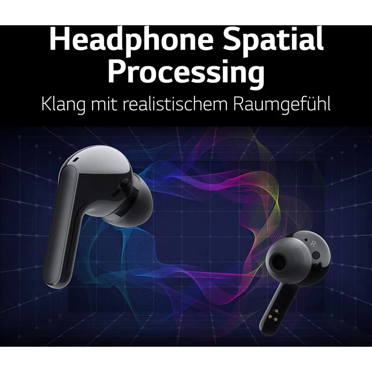 LG Tone Free HBS-FN6 True Wireless In-Ear Kopfhörer, mit Bluetooth, Mikrofon, Noise Cancelling, schwarz – Bild 22