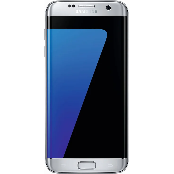 Samsung Galaxy S7 Edge Smartphone 13,97cm Pixel (5,5 Zoll) Super-AMOLED-Display, 32GB interner Speicher, 4GB RAM, Android, Silver Titanium – Bild 1