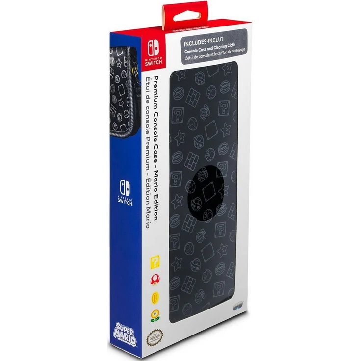 PDP Nintendo Switch Super Mario Brothers Premium Reiseetui für Konsole und Spiele, 500-029