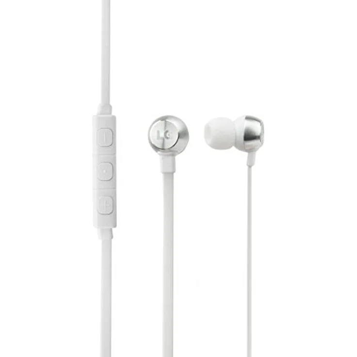 LG QuadBeat 2 HSS-F530 für LG G2/G3 In-Ear Kopfhörer mit Mikrofon, weiß – Bild 1