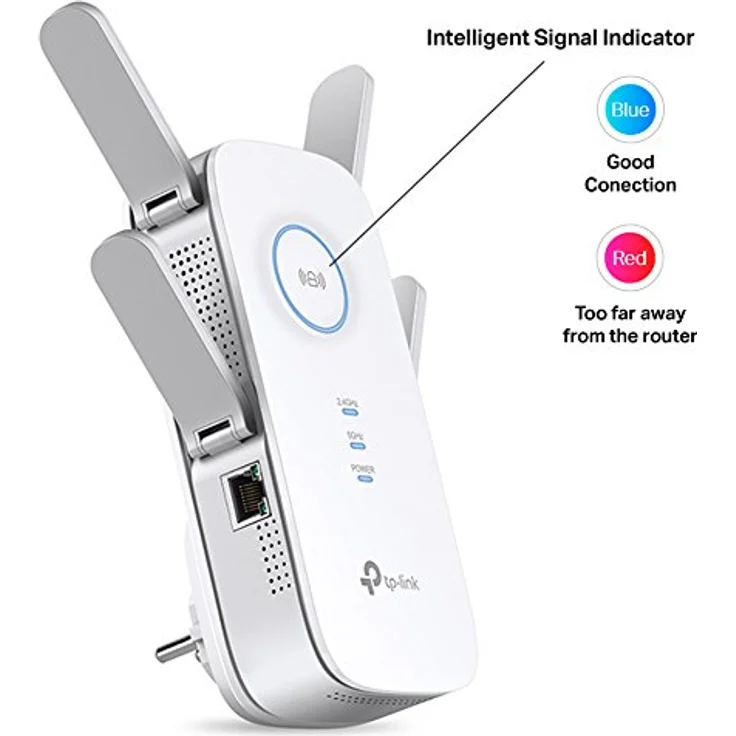 TP-Link RE650 AC2600 Dualband Gigabit WLAN Repeater (4x4 MU-MIMO, Beamforming, WiFi Extender, 2,4GHz und 5GHz gleichzeitig, Signalstärkeanzeige, AP Modus) – Bild 3