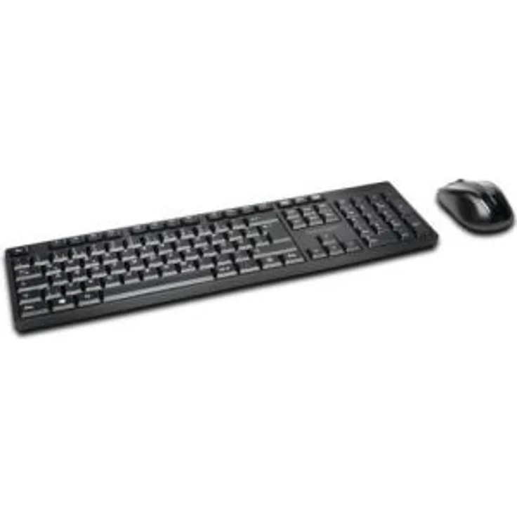 Kensington Pro Fit Low-Profile Desktop Set - Tastatur-und-Maus-Set - kabellos - 2.4 GHz - Deutsch QWERTZ - Schwarz (K75230DE)