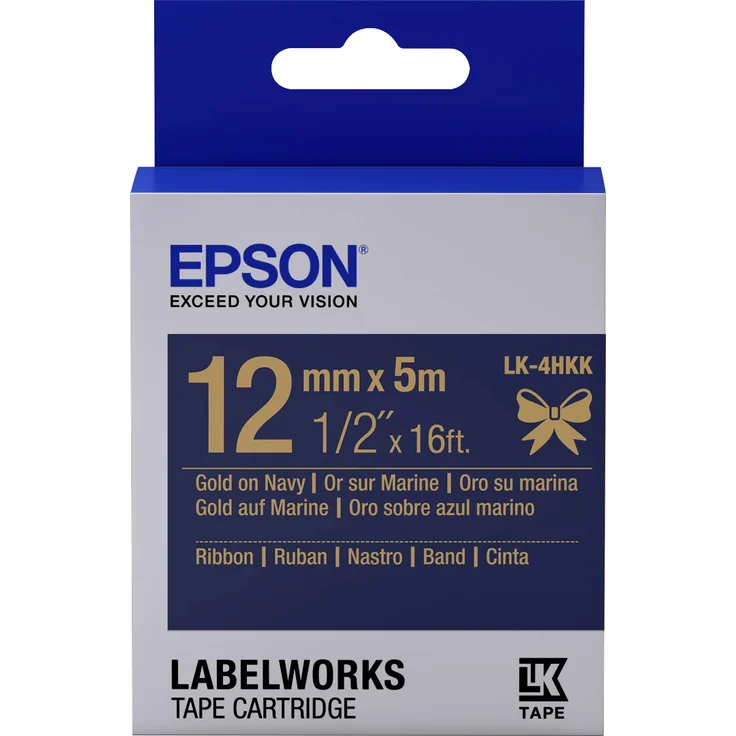 EPSON Ribbon LK-4HKK Satin navy-gold