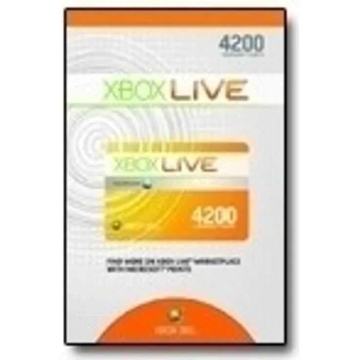 Microsoft Xbox 360 Live 4200 Punkte