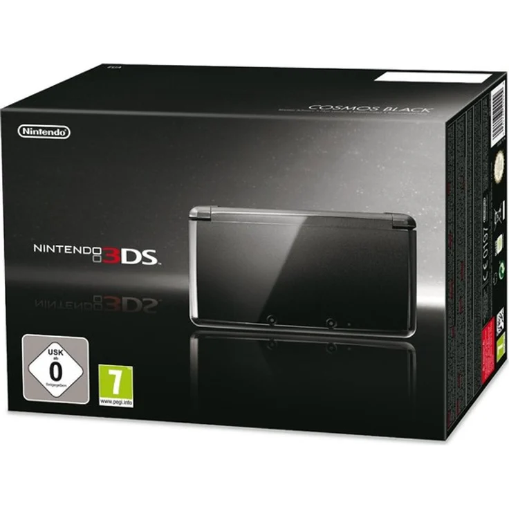 Nintendo 3DS Kosmos Schwarz 256MB & 2GB Speicherkarte – Bild 1
