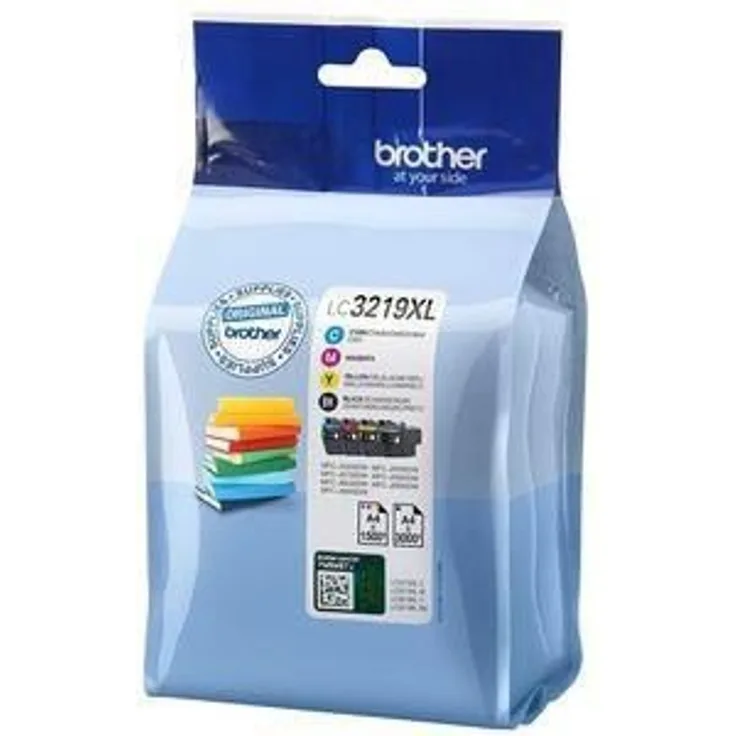 Brother Original Tintenpatronen LC-3219XL im Value Pack (schwarz, cyan, magenta, gelb) (für Brother MFC-J5330DW, MFC-J5335DW, MFC-J5730DW, MFC-J5930DW, MFC-J6530DW, MFC-J6930DW, MFC-J6935DW)