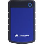 Transcend 2TB tragbare, robuste und stabile USB3.1 externe Festplatte (HDD) mit Backup-Funktion (Datensicherung per Knopfdruck), Plug & Play, TS2TSJ25H3B