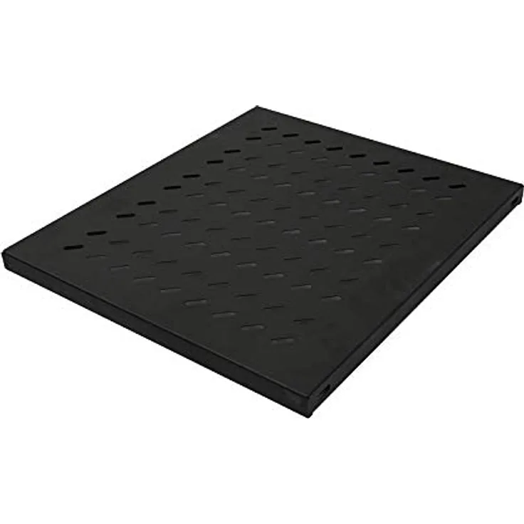 LogiLink SF1F85B - 19'' Fachboden (1 HE) für Stand-, Serverschränke mit 1000mmTiefe, max. 50kg Tragkraft, Schwarz