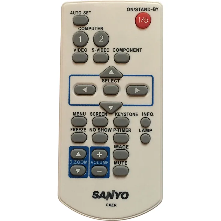 SANYO Fernbedienung CXZR CXZS CXVJ 645 089 0581 für PLC-SW20, PLC-SW20A, PLC-SW20AR, PLC-WK2500, PLC-XC56, PLC-XD2200, PLC-XD2600, PLC-XK2200, PLC-XL20, PLC-XR201, PLC-XR251, PLC-XR301, PLC-XU100, PLC-XU105, PLC-XU106, PLC-XU106K, PLC-XU300, PLC-XU300A, P