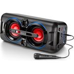 Karcher Bluetooth Party Soundanlage PS 4460 (mit LED Lichtshow, Bass Boost Funktion, Kompaktanlage mit UKW inkl. Mikrofon)
