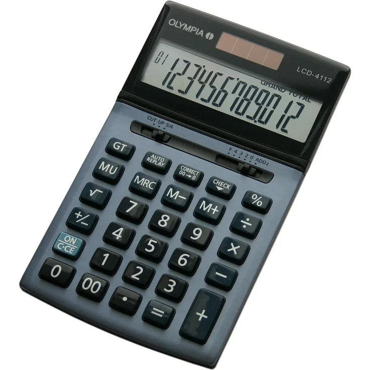 Olympia Taschenrechner LCD - 4112, blau