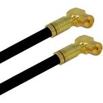 TV Antennenkabel Koaxkabel RG6 Winkel Gold Kupplung / Winkel Gold Kupplung 135dB HD 4K 8k HQ 7mm Schwarz 18m