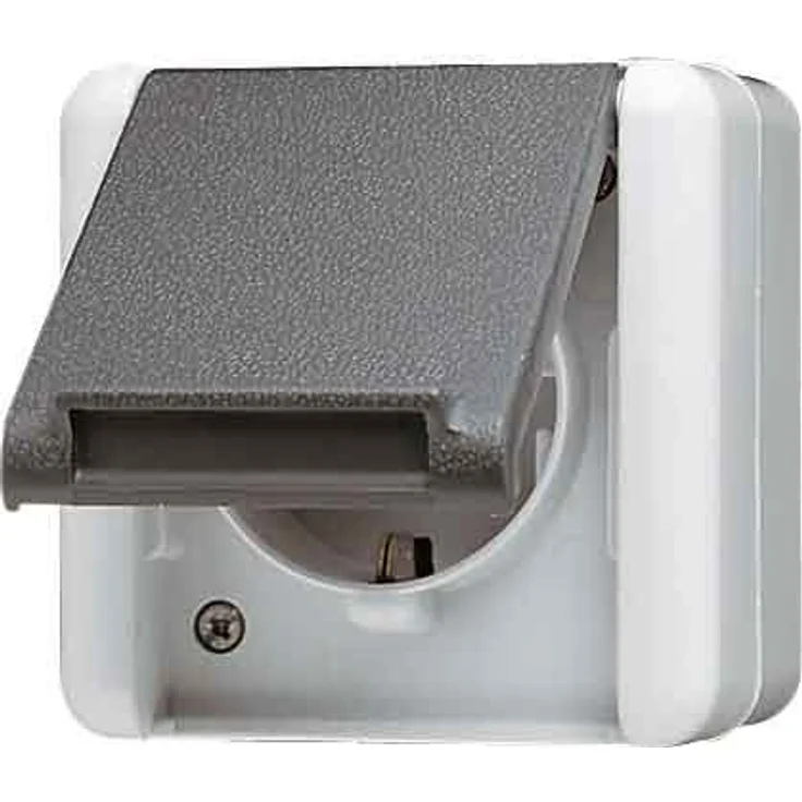 Jung 820 W Steckdose SCHUKO 820W, Schwarz, White – Bild 1