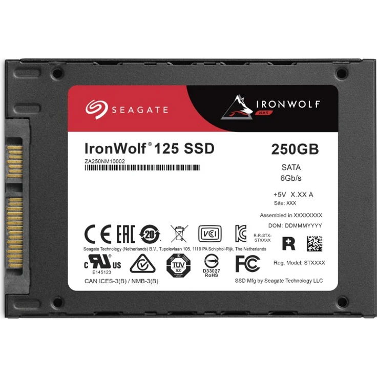 Seagate IronWolf 125 ZA250NM1A002 - Solid-State-Disk - 250 GB - intern - 2.5 Zoll (6.4 cm) - SATA 6Gb/s (ZA250NM10002)