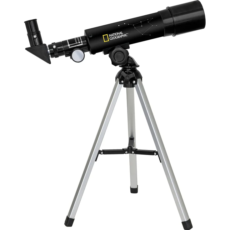 National Geographic 50-360 Teleskop mit Tischstativ aus Aluminium, 60-facher Vergrößerung und Zenitspiegel für Land- und Planetenbeobachtungen, schwarz – Bild 1
