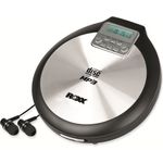 Portabler CD-Player ROXX PCD 600, tragbarer MP3 CD-Player mit Anti-Schock PCD 600 inklusive Netzteil, schwarz-silber