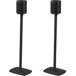 Flexson Bodenständer für Sonos One, One SL und Play:1, Paar schwarz