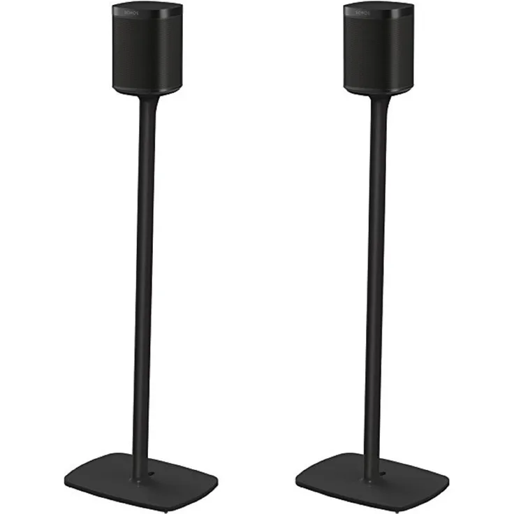 Flexson Bodenständer für Sonos One, One SL und Play:1, Paar schwarz