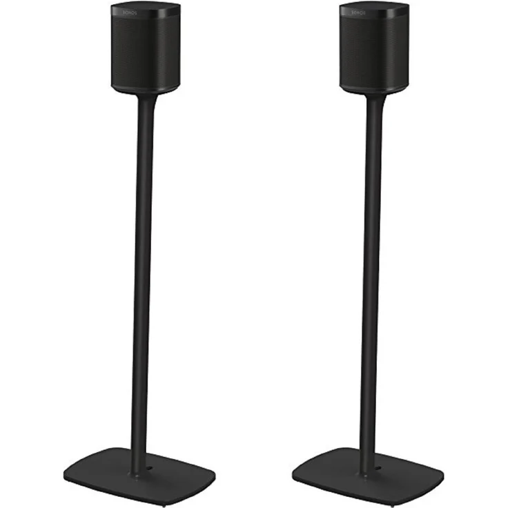 Flexson Bodenständer für Sonos One, One SL und Play:1, Paar schwarz – Bild 1