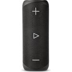 Sharp GX-BT280 (BK) Stereo-Bluetooth-Lautsprecher - kräftiger Bass - hochdynamischer Klangbereich - 12 Stunden Spielzeit- Staub-Spritzwassergeschützt- Mikrofon für Telefonate, Google & Siri - Schwarz