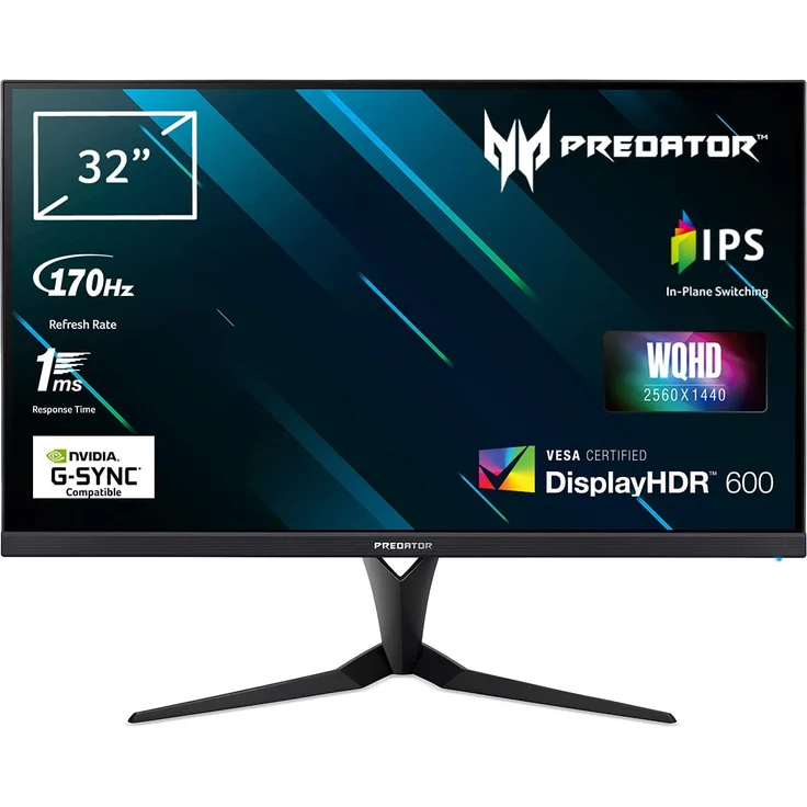 Acer Predator XB3 XB323UGPbmiiphzx - 32 Zoll, WQHD (2560 x 1440), IPS-Panel, 170Hz, 1ms, 600cd/m² (UM.JX3EE.P01) – Bild 1