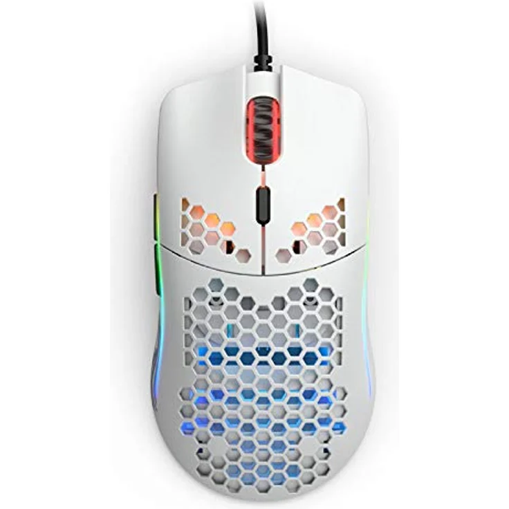Glorious PC Gaming Race Model O Gaming-Maus mit Kabel, Weiß Matt – Bild 2
