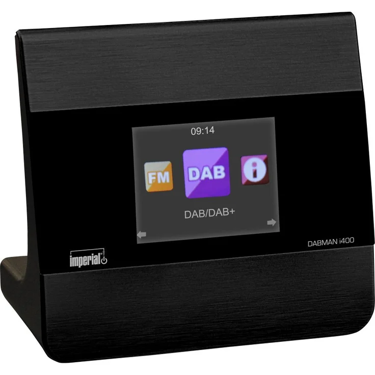 Imperial 22-241-00 Dabman i400 Internet--DAB+ Radio (Stereo Sound, Internet-DAB+-DAB-UKW, Bluetooth, Multiroom, Equalizer, UPnP-Audio Streaming, WLAN, LAN, Line-Out inkl. Netzteil) schwarz – Bild 1